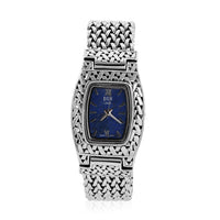 EON 1962 Swiss Movement Lapis Lazuli Bracelet Watch in Sterling Silver (7.00 In) (25.5x20.5mm)