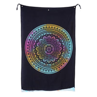 7272337-"100% Cotton Screen Printed Tie Dye Tapestry Wall Hanging Design: Elephant Color: Orange Size: 82x52 inches"