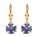 AAA Tanzanite Lever Back Earrings in Vermeil Yellow Gold Over Sterling Silver 3.00 ctw - Sticky add to cart bar