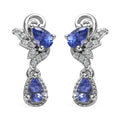 AAA Tanzanite and White Zircon 1.10 ctw Earrings - Sticky add to cart bar