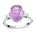 Doorbuster Certified & Appraised RHAPSODY 950 Platinum AAAA Patroke Kunzite and E-F VS Diamond Ring 4.20 Grams 5.70 ctw - Sticky add to cart bar