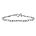 LUXORO 10K White Gold G-H I1-I2 Diamond Bracelet (7.25 In) 10.20 Grams 5.10 ctw - Sticky add to cart bar