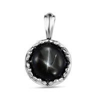 Black Star Diopside Pendant in Platinum Over Sterling Silver 11.00 ctw