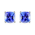 Certified & Appraised Rhapsody 950 Platinum AAAA Tanzanite Earrings, Platinum Solitaire Earrings, Tanzanite Studs 2.10 ctw - Sticky add to cart bar
