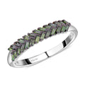 Green Diamond Ring in Rhodium & Platinum Over Sterling Silver 0.33 ctw - Sticky add to cart bar