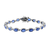 Premium Kashmir Kyanite Bracelet in Platinum Over Sterling Silver (6.50 In) 10.60 Grams 10.00 ctw