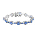 Doorbuster Kashmir Kyanite Bracelet in Platinum Over Sterling Silver (6.50 In) 13.75 ctw - Sticky add to cart bar
