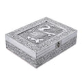 "Elephant 3D Embossed Aluminium Oxidized Storage Box  Size: 8.25(L)x6.25(W)x2.5(H) inches" - Sticky add to cart bar