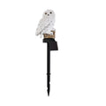 White Solar Owl Garden Stake LED Light (2.95"x3.54"x16.73") - Sticky add to cart bar