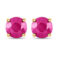 Iliana AAA Ruby 2.00 ctw Earrings in 18K Yellow Gold, Gold Solitaire Earrings, Gold Studs, Weddings Gifts - Sticky add to cart bar