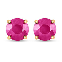 Iliana AAA Ruby 2.00 ctw Earrings in 18K Yellow Gold, Gold Solitaire Earrings, Gold Studs, Weddings Gifts