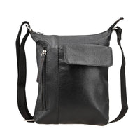TLV -100% Genuine Leather  Cross body Bag  SIZE: 8(L)x1.5(W)x9.5(H)  inches COLOR: Black