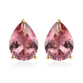 Luxoro 10K Yellow Gold AA Morro Redondo Pink Tourmaline Solitaire Stud Earrings 2.00 ctw - Sticky add to cart bar