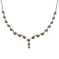 Green Diamond Necklace 20 Inches in Vermeil Yellow Gold Over Sterling Silver 1.00 ctw - Sticky add to cart bar