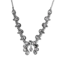 American Natural White Buffalo Squash Blossom Necklace 18 Inches in Sterling Silver 14.90 Grams 15.60 ctw