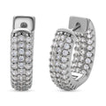 Simulated Diamond Huggie Hoop Earrings in Goldtone 1.00 ctw - Sticky add to cart bar
