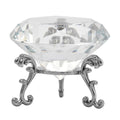Transparent Crystal Craft Gem Ornaments in Silvertone (2.36") - Sticky add to cart bar