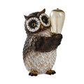 Polyresin Owl with Solar Lamp Bulb - Sticky add to cart bar