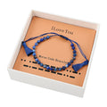 Lapis Lazuli Beaded Bracelet in Cotton Cord (6.00 In) 10.00 ctw - Sticky add to cart bar