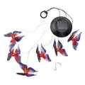 Solar Butterfly LED Wind Chime - Red & Blue (5.1"x5.1"x27.5") - Sticky add to cart bar