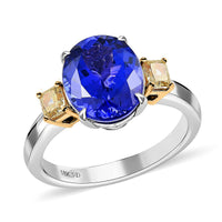Natural Fancy Yellow Diamond (Cush) 0.5cts Ring (6.50 g) (Delivery in 10-12 Business Days) 4.50 ctw