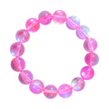 Simulated Mystic Yellow Magic Color Glass Beaded Stretch Bracelet - Sticky add to cart bar