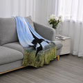 TLV Homesmart Brown Elephant Digital Print Pattern Flannel Blanket (60"x80") - Sticky add to cart bar