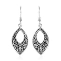 Sterling Silver Openwork Fish Hook Earrings 4.35 Grams - Sticky add to cart bar