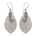 Mother Of Pearl Drop Earrings in Sterling Silver - Sticky add to cart bar