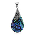 Abalone Shell Drop Pendant in Sterling Silver - Sticky add to cart bar