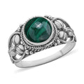 BALI LEGACY African Malachite Ring in Sterling Silver (Size 10.0) 3.40 ctw - Sticky add to cart bar