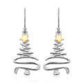 14K YG and Rhodium Over Sterling Silver Earrings 2.90 Grams - Sticky add to cart bar