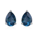 London Blue Topaz Stud Earrings in Platinum Over Sterling Silver 1.60 ctw - Sticky add to cart bar