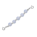 Opalite Multi-Function Beaded Chain with 2pcs 5mm Spring Lock in Rhodium Over Sterling Silver 35.00 ctw - Sticky add to cart bar