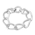 Becky’s Exclusive Pick Designer Inspired Oversized Spiral Wave Chain Link Sterling Silver Statement Bracelet (8.00 In) 22.60 Grams - Sticky add to cart bar