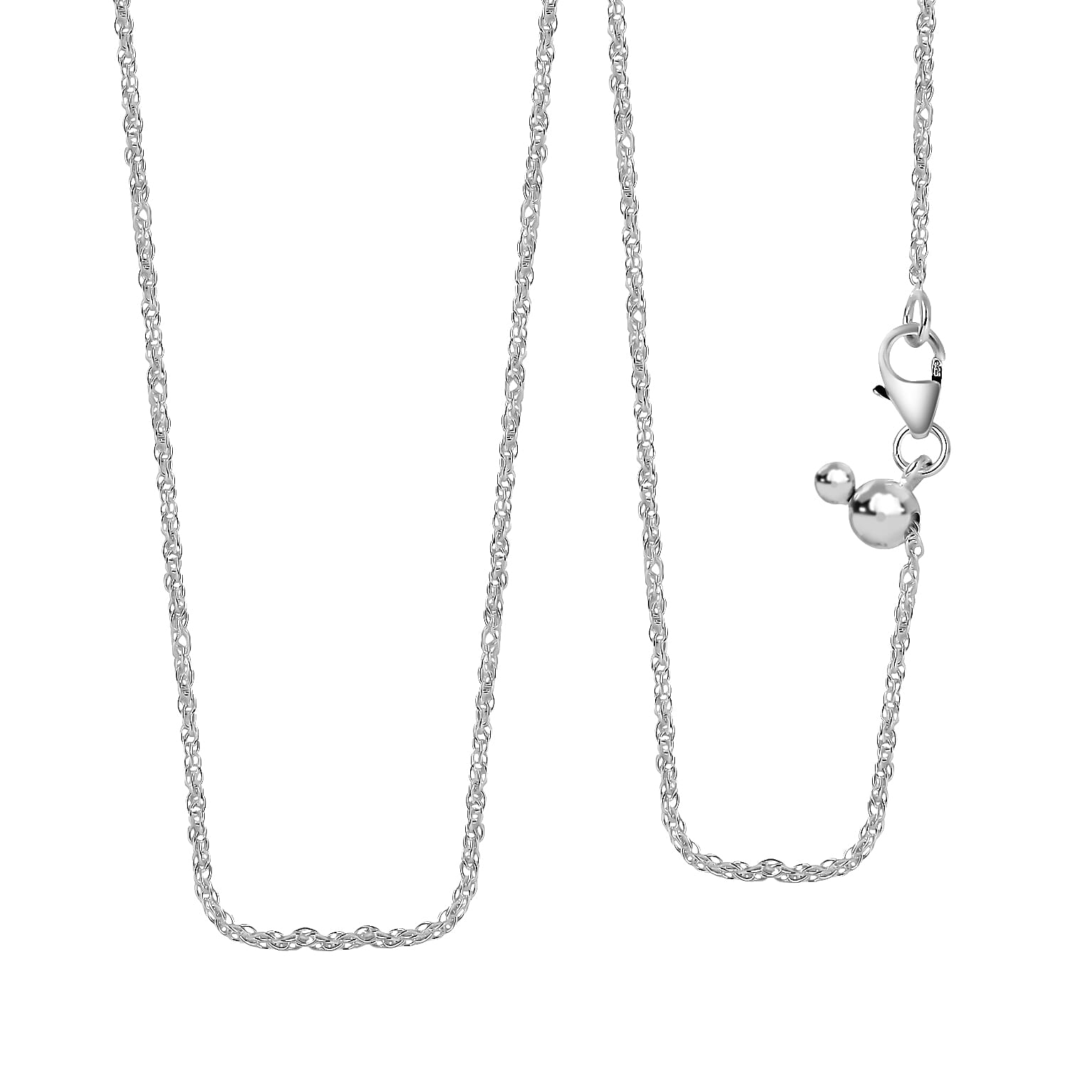 Artisan Crafted Sterling Silver Fancy Link Chain Necklace (24 Inches) (2.85 g)