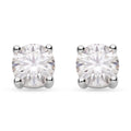 Moissanite Solitaire Stud Earrings in 14K Yellow Gold Over Sterling Silver 0.90 ctw - Sticky add to cart bar