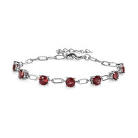 Karis Mozambique Garnet Bracelet in Platinum Bond (6.50 In) 3.50 ctw