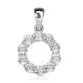 Diamond Accent Circle Pendant in Sterling Silver - Sticky add to cart bar