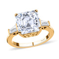 DOORBUSTER Moissanite Ring in Vermeil Yellow Gold Over Sterling Silver (Size 10.0) 5.60 ctw - Sticky add to cart bar