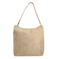100% Genuine Leather Snake foil Shoulder hobo Bag  Color:Black  13.18L X 14.17H X 4.52W Inch - Sticky add to cart bar