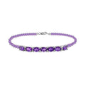 DOORBUSTER Amethyst Bracelet in Sterling Silver (7.25 In) 12.80 ctw - Sticky add to cart bar
