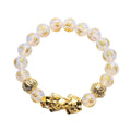 Feng Shui Red Agate Carved Beaded Pi xiu Charm Bracelet in Goldtone (6.50 In) 115.00 - Sticky add to cart bar