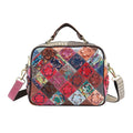 Rainbow Color Genuine Leather Crossbody Bag (10.24"x4.72"x8.66") with Shoulder Strap - Sticky add to cart bar