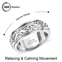 D'Joy Band Ring in Sterling Silver (Size 6.0) 5.36 Grams