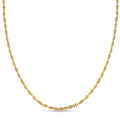 10K Yellow Gold 1.9mm Laser Rope Chain Necklace 20 Inches 1.80 Grams (Delivery in 7-10 Business Days) - Sticky add to cart bar