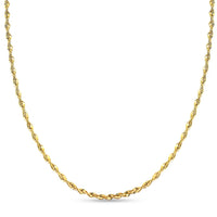 10K Yellow Gold 1.9mm Laser Rope Chain Necklace 20 Inches 1.80 Grams (Delivery in 7-10 Business Days)