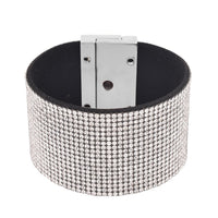 Austrian Crystal Bracelet in Silvertone (7.50 In)