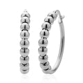 25mm Beaded Hoop Earrings in ION Plated RG Stainless Steel - Sticky add to cart bar