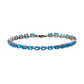 Malgache Neon Apatite Tennis Bracelet in Platinum Over Sterling Silver (6.50 In) (Delivery in 5-7 Business Days) 7.00 ctw - Sticky add to cart bar